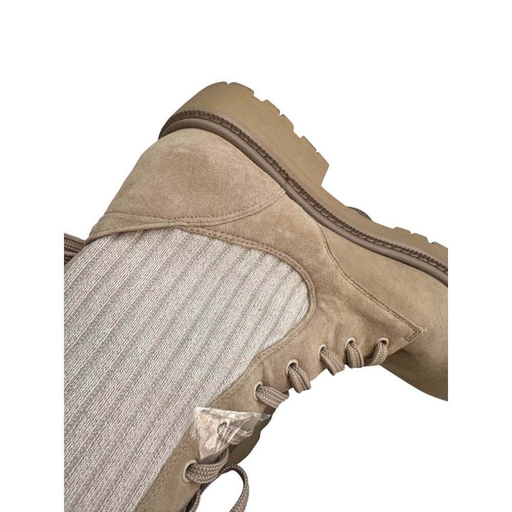 SAM EDELMAN Lydell Beige Combat Lace Up Boots Size 8.5 - Picture 5 of 8